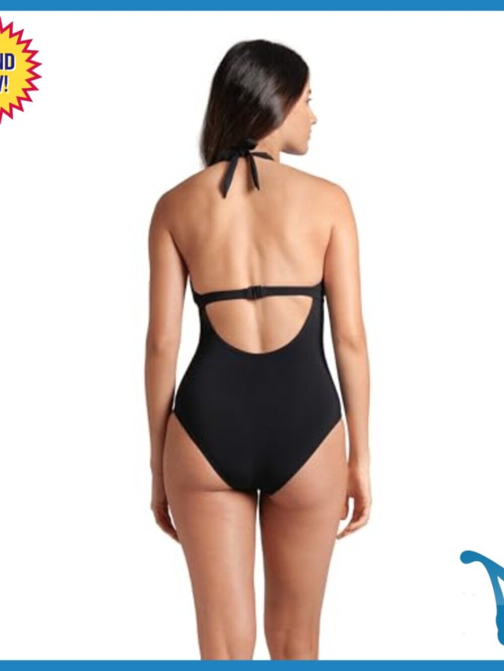 C-Cup Shaping Swimsuit with Power Mesh Waist Support - Picture 2 of 6
